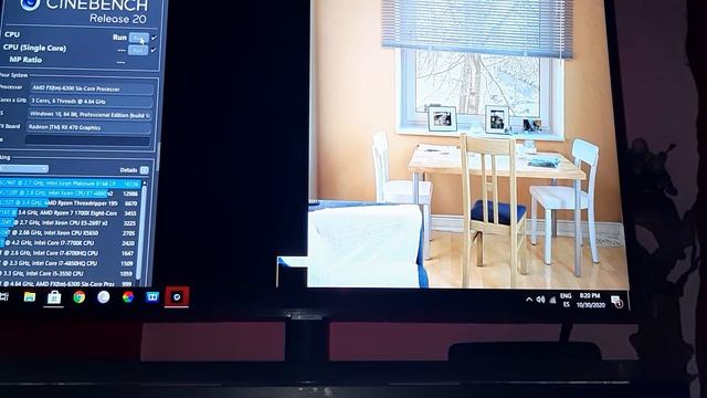 AMD FX 6300 OC 4.6ghz Cinebench R20 2020 смотреть онлайн