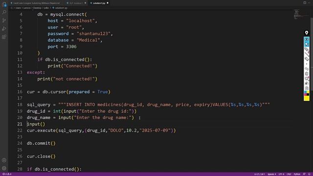 Python MySQL Execute Parameterized Query Example | Python MySQL Tutorial смотреть онлайн