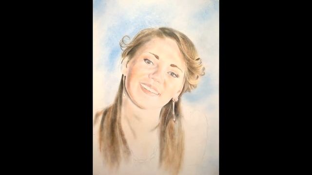 Портрет девушки 17/ Drawing, portrait of a girl.Dry brush смотреть онлайн