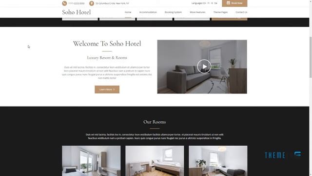 Soho Hotel Booking - Hotel WordPress Theme Gresham Westley смотреть онлайн