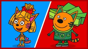 Что, если соединить Три Кота и Фиксиков. Мультик для детей.