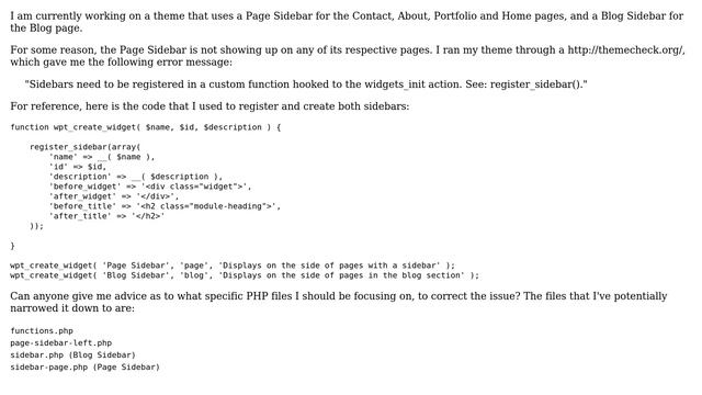 Wordpress: Sidebar only shows up on blog page смотреть онлайн