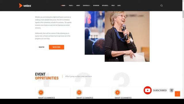 Vetex - Event amp Conference WordPress Theme смотреть онлайн