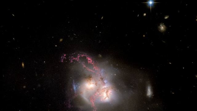 NGC 5256 also known as Markarian 266 смотреть онлайн