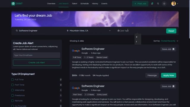 Job Search and Filter web application-Next.js & Tailwind css смотреть онлайн