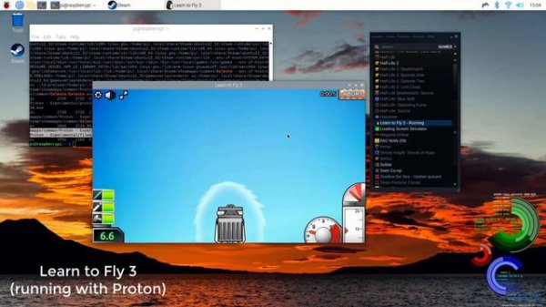 Raspberry Pi 4: STEAM PLAY / PROTON with BOX86
