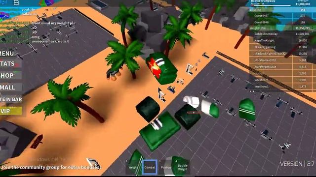 *LUA C SCRIPT* ROBLOX WEIGHT LIFTING SIM 2 HACK Stat Change (Working) смотреть онлайн