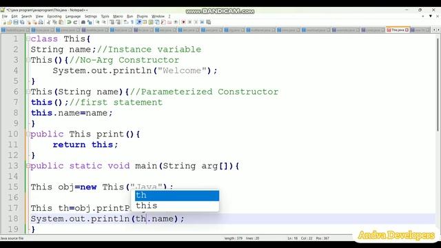 this vs super keyword in java || Java|| Tamil || Andva Developers #java #coding #android #interview смотреть онлайн