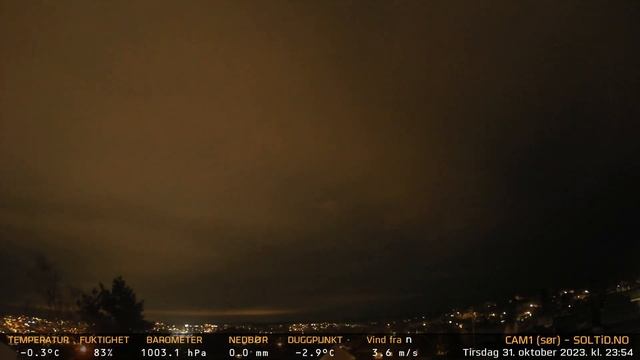 Timelapse Cam 1 - Natt til 1. november 2023 смотреть онлайн
