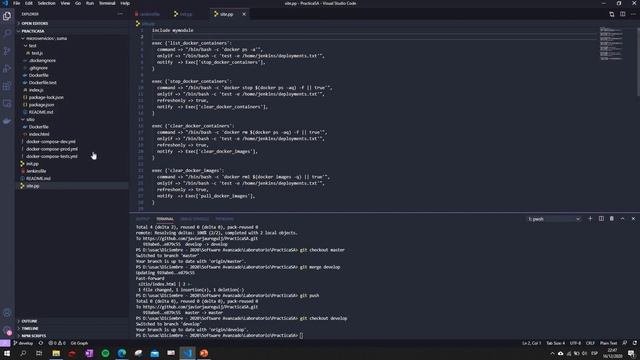 [SA] Practica #2: Demostración de deployment con Jenkins, Puppet y Docker-Compose смотреть онлайн