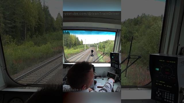 С рабочим поездом на электричке ЭД9М смотреть онлайн