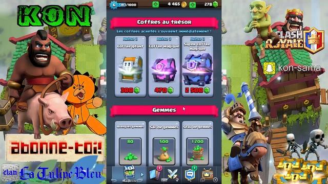 PACK OPENING GÉANT + JEUX CONCOURS CLASH ROYALE смотреть онлайн
