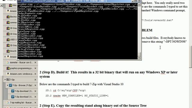2017-11-02 -- How to Compile 7-Zip 17.01 32-bit смотреть онлайн