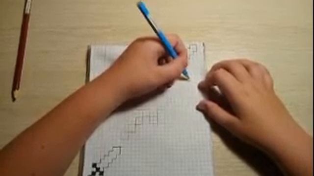 Как нарисовать меч из майнкрафта minecraft смотреть онлайн