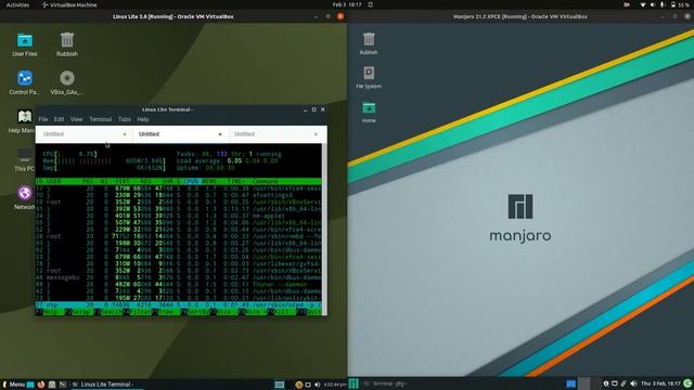 Linux Lite 5.8 vs Manjaro 21 смотреть онлайн