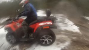 Русская механика . рм 650-2 и рм 500-2 покорение грязи со льдом !