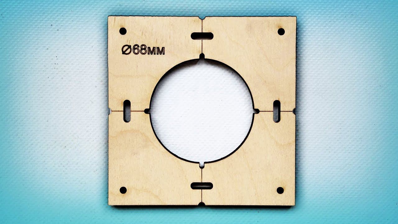 Шаблон для сверления подрозетников 68мм