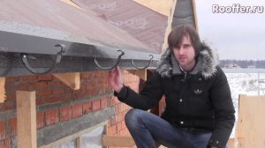 Карнизный свес, подшивка свесов кровли, софиты