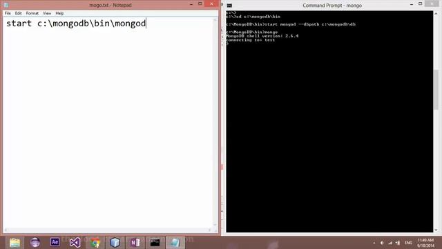 run mongodb using batch file and cmd easy смотреть онлайн