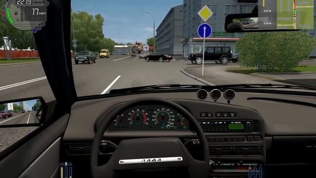Турбо ваз V16 В City Car Driving На руле "Logitech formula vibration feedback wheel" смотреть онлайн