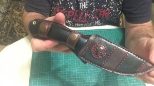 Очередной шедевр , эксклюзивные авторские кожаные ножны ручной работы  для ножа ФУЛТАНГ