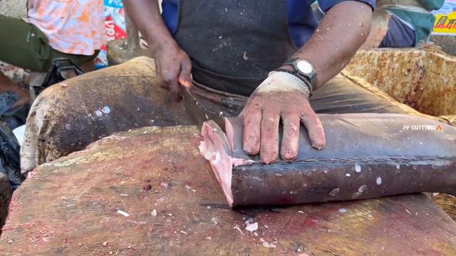 KASIMEDU 🔥 SPEED SELVAM | BIG KORALI FISH CUTTING VIDEO | IN KASIMEDU | FF CUTTING 🔪 смотреть онлайн