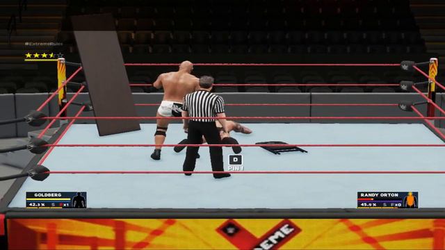 WWE 2K18 Goldberg VS Randy Orton Singles Match Extreme Rules