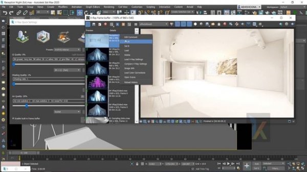 VRay render settings in 3ds max 2020 I VRay Next Setting I High quality render settings 3d max VRa