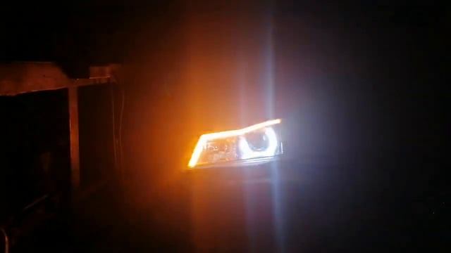 Переделка фар Zafira A под линзы + дхо и динамический поворот смотреть онлайн