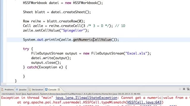 Java Programming Tutorial - Excel Documents [Ger][05] смотреть онлайн
