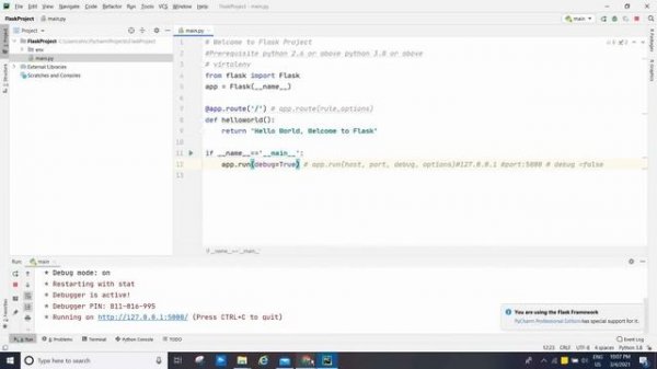 #62 Python Flask Web Development Tutorial Part 1 | #teksolutions #flask