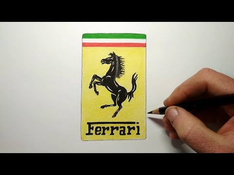 Рисуем Логотип Феррари смотреть онлайн