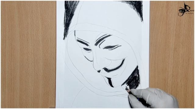 Easy and simple -joker face drawing tutorial || step by step- hacker mask drawing || @artdreamworld смотреть онлайн