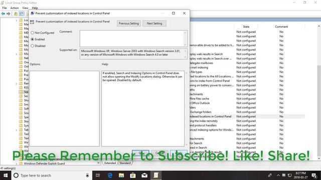 How to Enable or Disable Modifying Indexed Locations in Windows смотреть онлайн