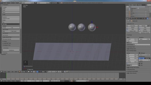 Blender. Soft body смотреть онлайн