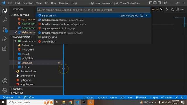 Angular project in Hindi #3 Header | Navbar for E-commerce Project смотреть онлайн