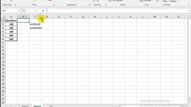 Microsoft Excel The Difference between Average and AverageA Formula! смотреть онлайн
