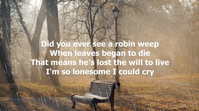 I'm So Lonesome I Could Cry by Hank Williams (with lyrics) смотреть онлайн