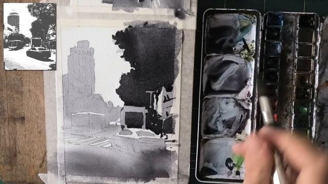 Watercolor Trick - How to SEE The Wash! ? смотреть онлайн