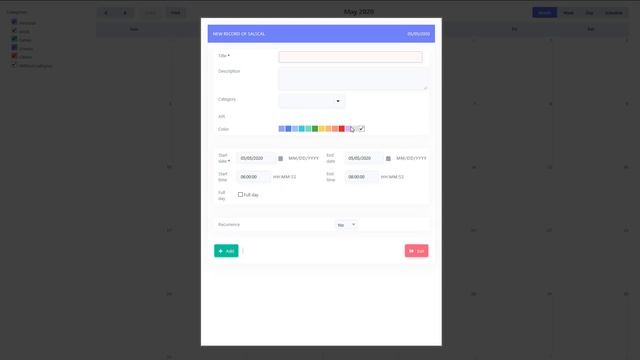 Scriptcase Applications - Calendar смотреть онлайн