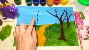 “Цветущая весна» видеоуроки по рисованию для детей 6-7 лет #art #рисуем #видеоуроки #какнарисовать