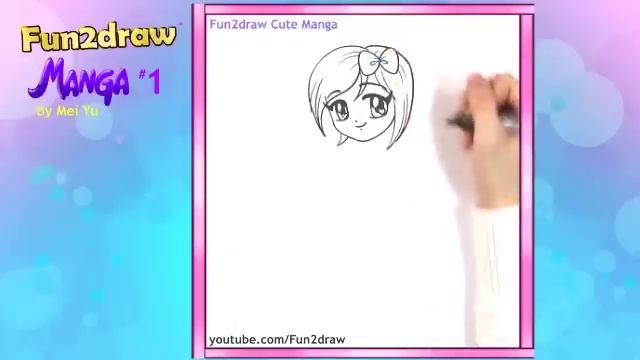 How to Draw - Anime, Manga, Easy - NEW Fun2draw Manga #1 - Cute Girl | Online Anime Courses смотреть онлайн