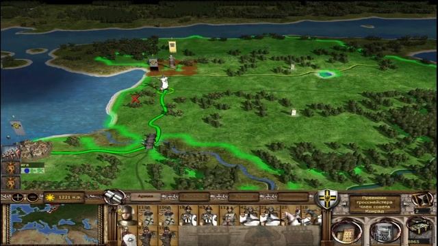 Война за Прибалтику.Прохождение Medieval 2 Total war за Тевтонский орден №1 смотреть онлайн
