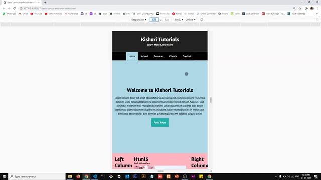 Create a Basic Layout using Min Width Media Queries смотреть онлайн