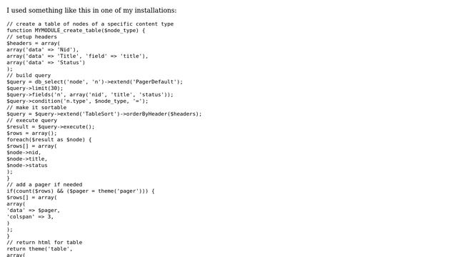Drupal: How to Table sorter in node page? смотреть онлайн