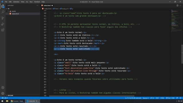 BOOTSTRAP5 #10 FORMATAÇÃO DE TEXTOS смотреть онлайн