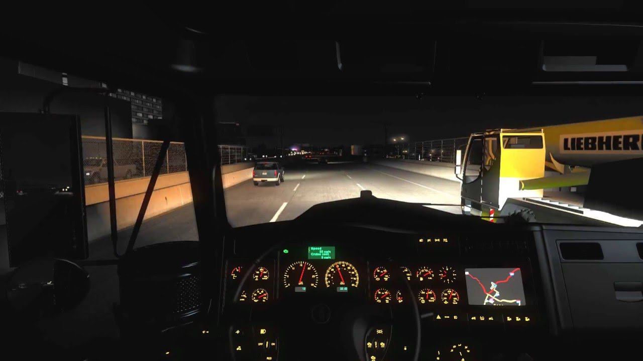 American Truck Simulator - Поздно вечером в Reno