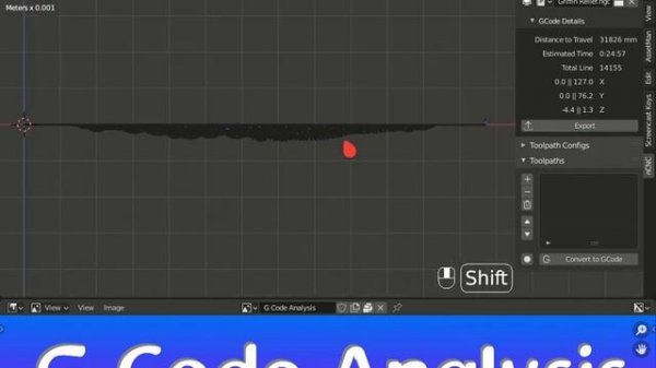 nCNC - G Code Analysis - Blender Addon