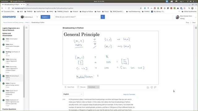 Vectorizing and Broadcasting in Python смотреть онлайн