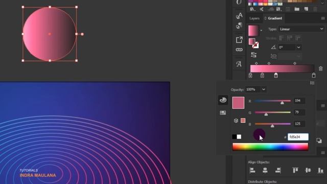 Modern Design | 3D Shape With Gradient Color | Adobe Illustrator Tutorial смотреть онлайн